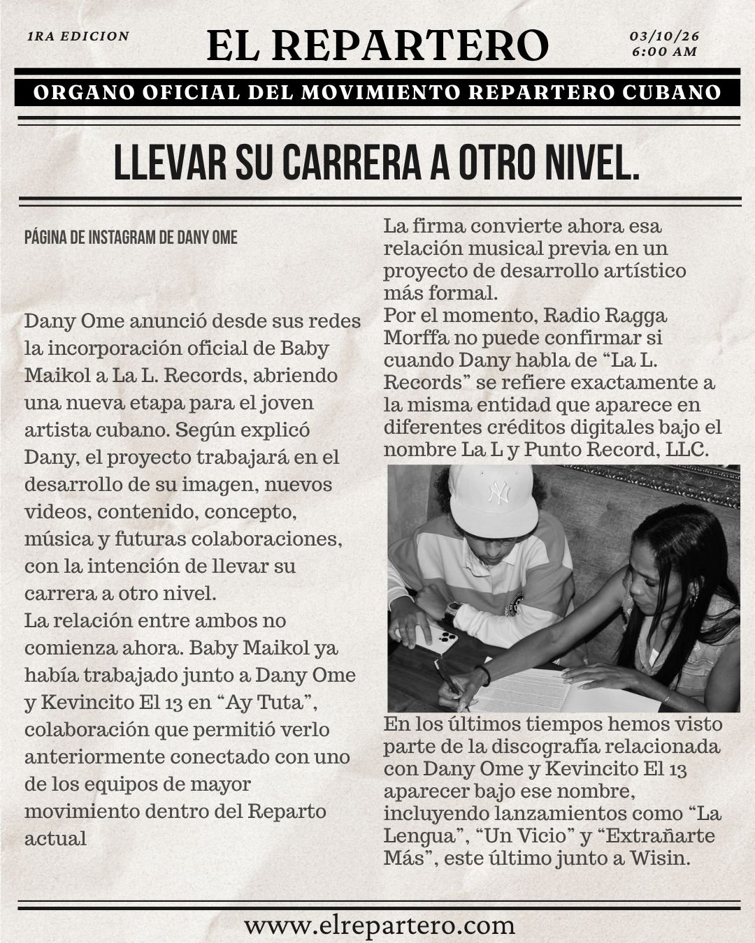 El Repartero — sábado, 3 de octubre de 2026 — página 2