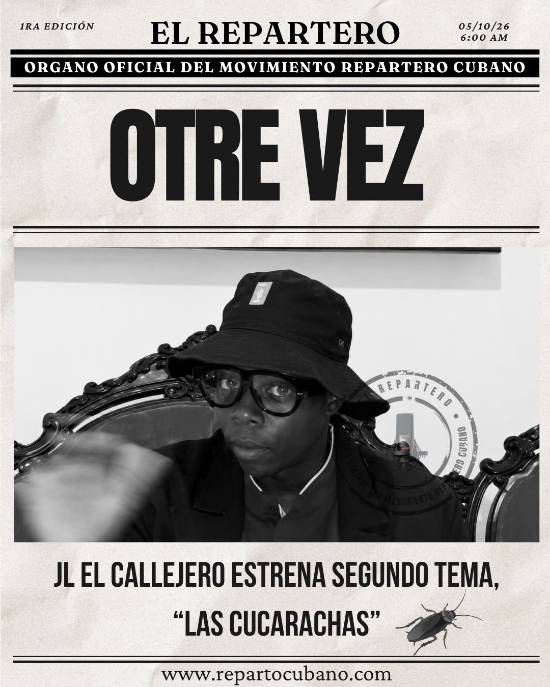 Portada El Repartero — domingo, 4 de octubre de 2026, pág. 1