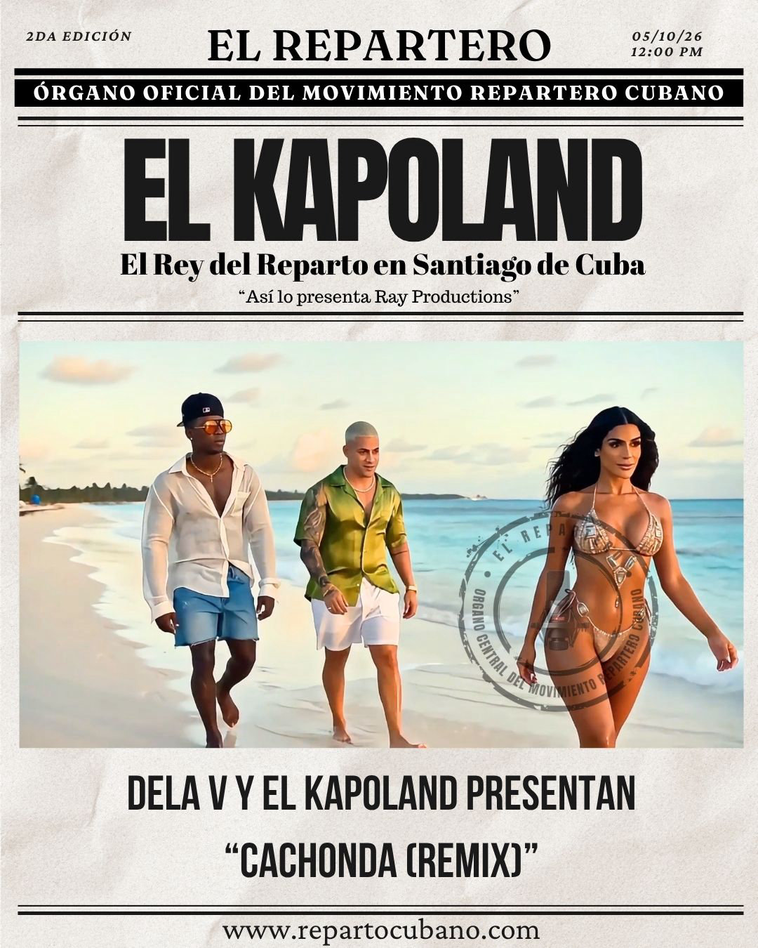 Portada El Repartero — lunes, 5 de octubre de 2026, pág. 1