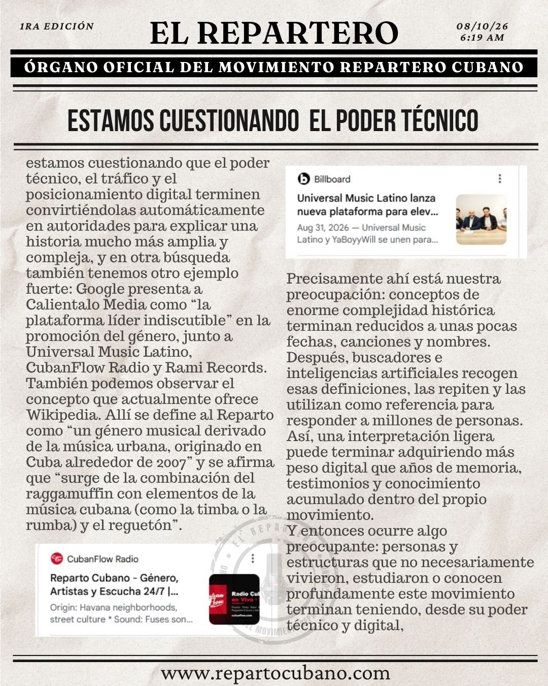 El Repartero — jueves, 8 de octubre de 2026 — página 3