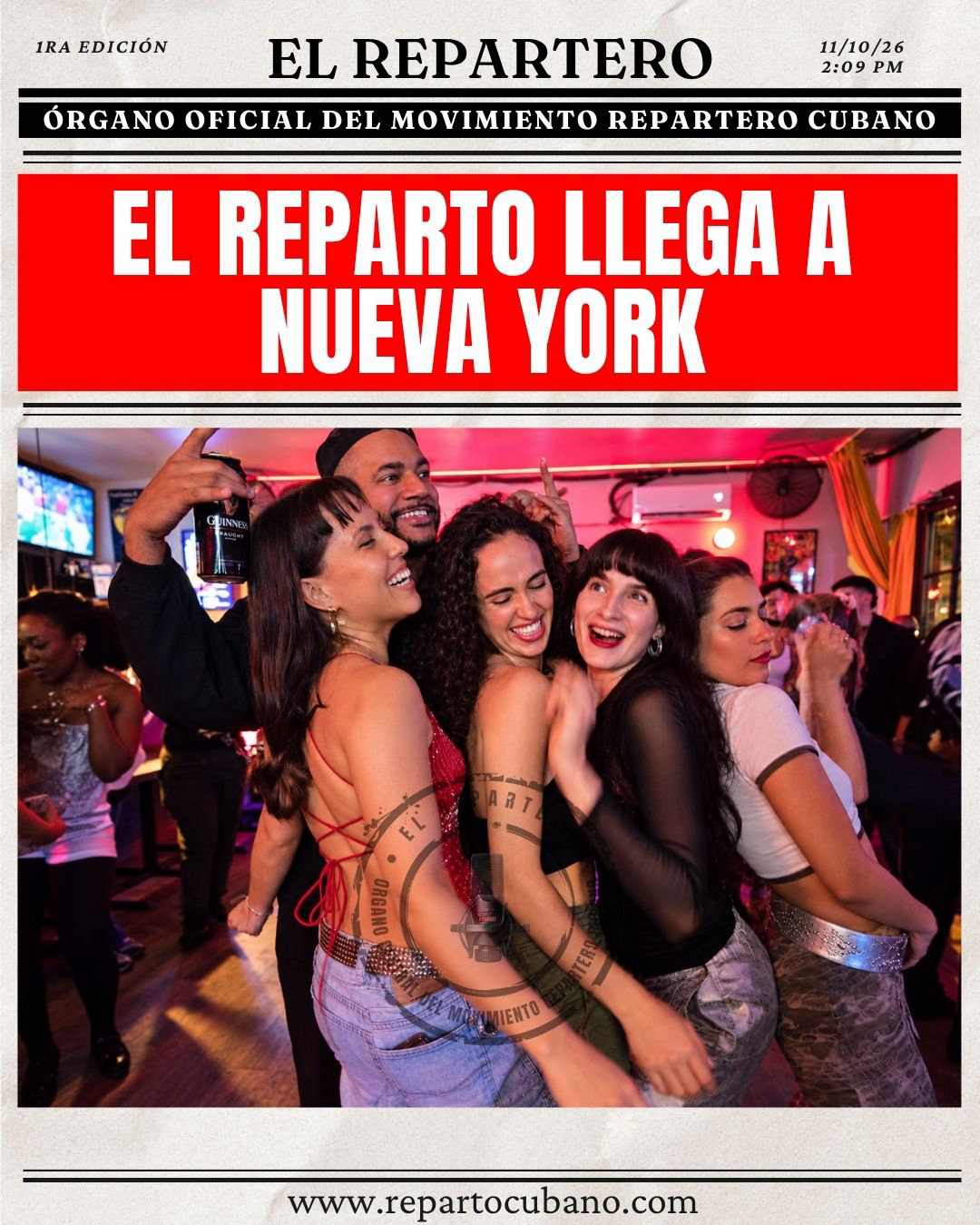 Portada El Repartero — domingo, 11 de octubre de 2026, pág. 1
