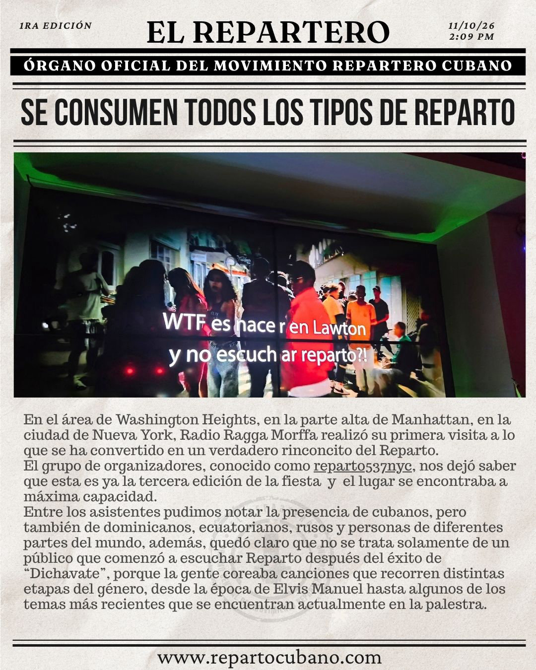 El Repartero — domingo, 11 de octubre de 2026 — página 2